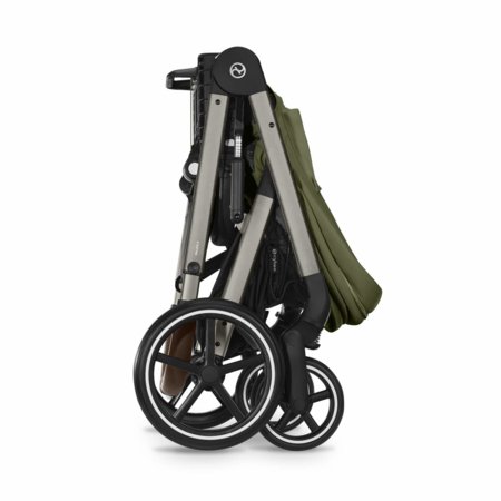 CYBEX ratiņi BALIOS S LUX BLK, Moss green, 525000105 