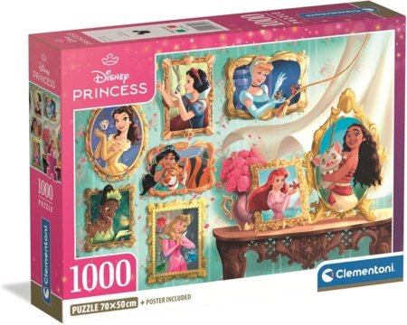 CLEMENTONI DISNEY PRINCESS puzle, 1000 gab., 37046 