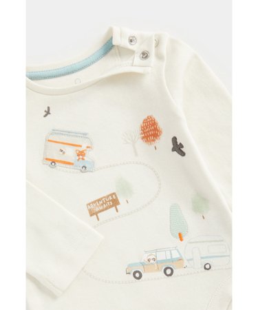 MOTHERCARE bodijs ar garām piedurknēm, bikses zīdaiņiem, FB495 