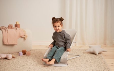 BABYBJÖRN šūpuļkrēsls Balance Soft, Woven/Jersey Tri Fabric, Light Beige, 005130 