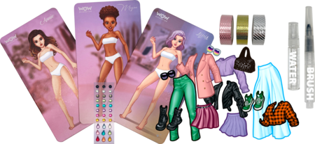 WOW GENERATION radošais komplekts Splash & Create! Outfit Creative Set, WOW00085 