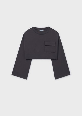 MAYORAL džemperis ar t-krekls bez piedurknēm, charcoal, 6.402-91, 152  cm 