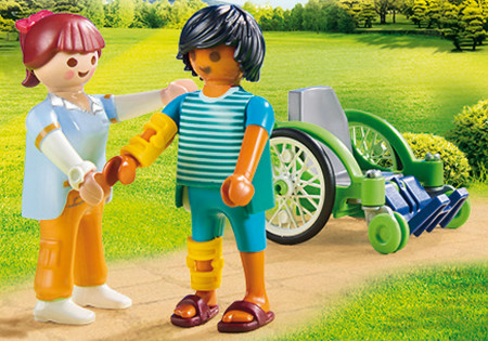 PLAYMOBIL City Life pacients ratiņkrēslā, 70193 70193