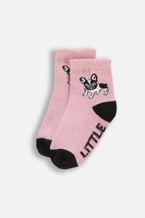 COCCODRILLO zeķes, rozā, WC6382402SOG-033-023, 23/26 cm 