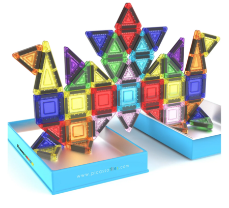 PICASSO TILES Magnētiskais konstruktors ar penāli 50 detaļas, PN020 