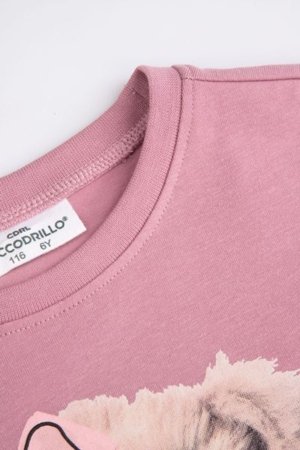 COCCODRILLO kleita CRAFT PUNK GIRL KIDS, rozā, ZC5129101CGK-033-104, 104 cm 