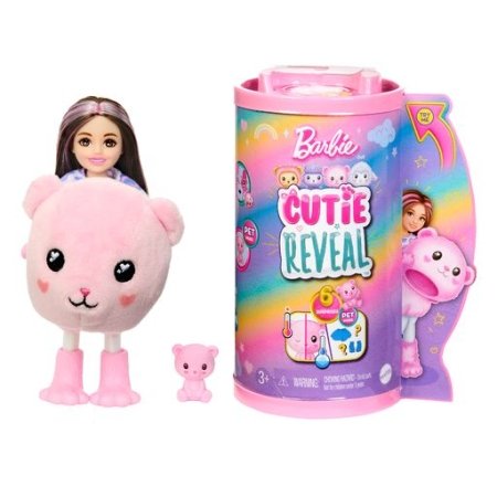 BARBIE lelle Cutie Reveal Čelsija jaukais lācītis, HKR19 HKR19