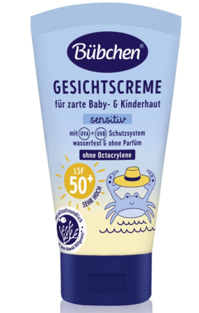 BÜBCHEN bērnu sejas saules aizsargkrēms, 50 ml, SPF 50+, TW21 