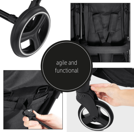 HAUCK ratini dvīņiem SWIFT X DUO, Black, 500040 