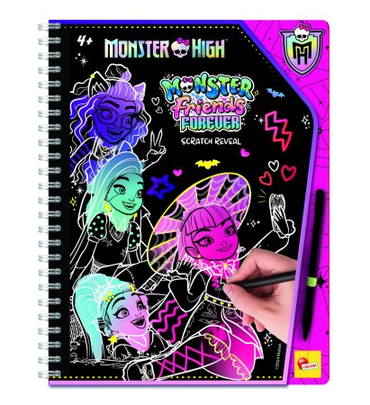 LISCIANI Monster High skrāpējama grāmata Monster Friends Forever, 12822 