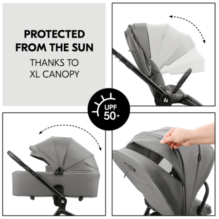 HAUCK universāls ratiņi MOVE N CARE SET, Dark grey, 167243 