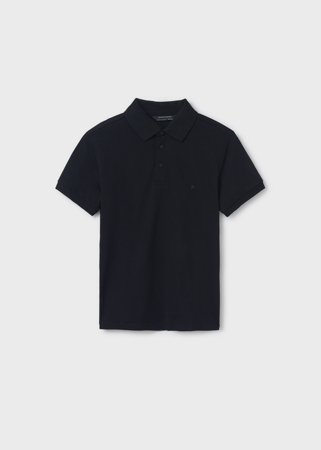 MAYORAL polo krekls ar īsām piedurknēm, black, 890-82, 157 cm 