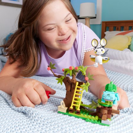 MEGA CONSTRUX POKEMON Emolga un Bulbasaur apburtais mežs, HTH69 