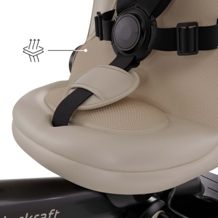 KINDERCRAFT trīsritenis AVEO 2 Plus, smilškrāsas, KRAVEO02BEG0000 