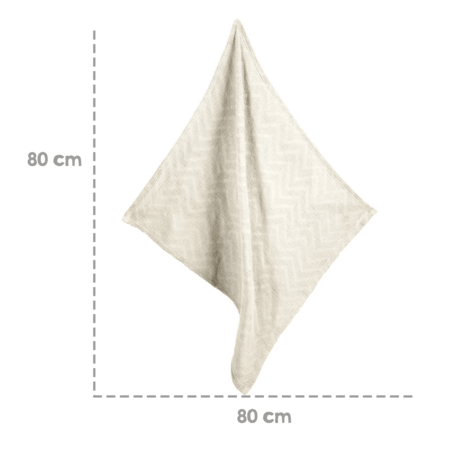 ROBA adīta sega SEASHELLS OYSTER, 80x80 cm, White, 306113G281 