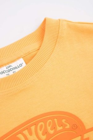 COCCODRILLO t-krekls ar īsam piedurknēm, oranži, WC6143203LBD-006-110, 110 
