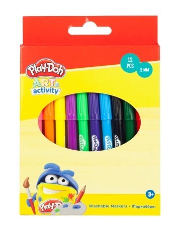 PLAYDOH Washable color pens 12pcs., 320-00001 