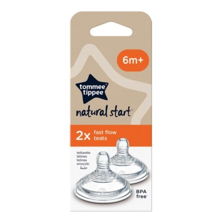 Tommee Tippee Natural Start  knupis, ātrs  Easi-Vent, ar pašsterilizācijas funkciju 2gb., 42112453 42112452