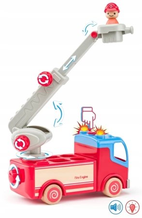 WOODY ugunsdzēsēju automašīna ar skaņām un gaismām, 02192052 
