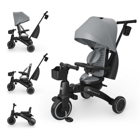 KINDERCRAFT trīsritenis JAZZ 3, pelēks, KRJAZZ03GRY0000 