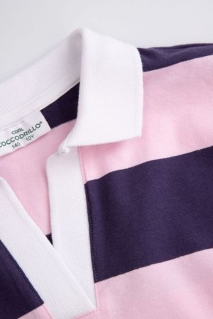 COCCODRILLO polo ar garām piedurknēm, rozā, cm 