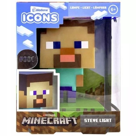 PALADONE MINECRAFT Steve dekoratīva LED lampa, PP6594MCFV4 
