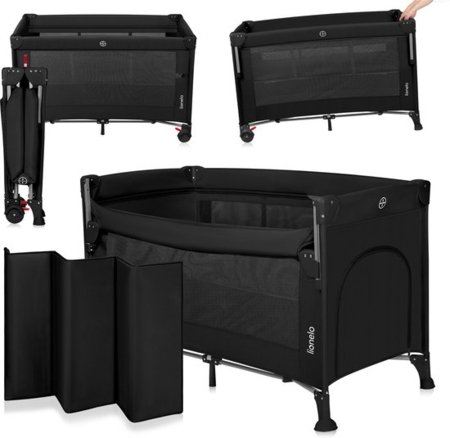 LIONELO gultiņa-manēža ELLEN, Black carbon 