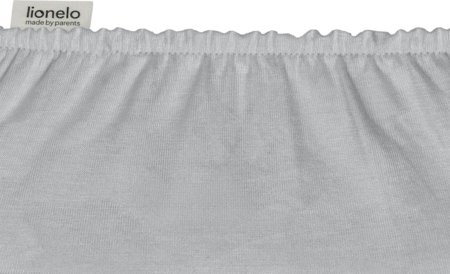 LIONELO palagu komplekts šūpulītim BAMBOO SHEET, 70x28 cm., 2 gab., White/Grey 