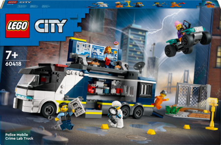 60418 LEGO® City Policijas Mobilās Kriminālās Laboratorijas Auto 