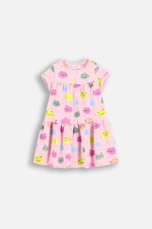 COCCODRILLO kleita ar īsām piedurknēm DREAM DIARIES GIRL NEWBORN, krāsa, WC5129201DGN-022-086, 86 cm 