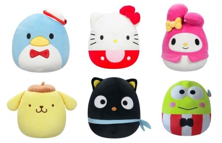 JAZWARES SQUISHMALLOWS plīša rotaļlieta SANRIO CORE, 25 cm, assort., SQSN00357 