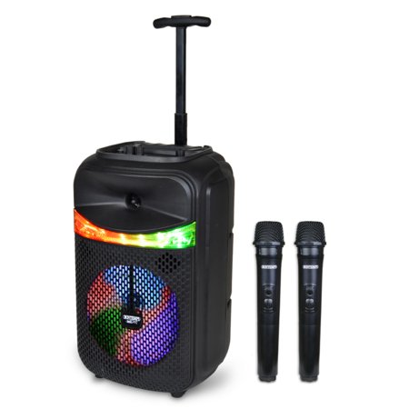 BONTEMPI bezvadu skaļrunis ar 2 mikrofoniem un RGB gaismām, 49 1070 