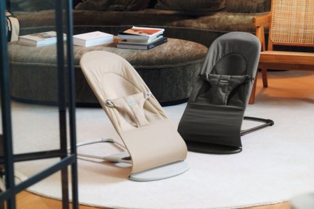 BABYBJÖRN šūpuļkrēsls Balance Soft, Woven/Jersey Tri Fabric, Light Beige, 005130 