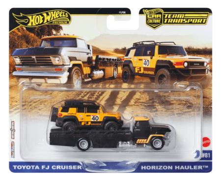 HOT WHEELS premium treileris ar automašīnu sortiments, FLF56 