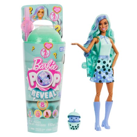 BARBIE Pop Reveal lelle burbuļtēja zaļā tēja, HTJ21 