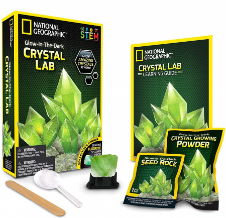 NATIONAL GEOGRAPHIC set Carded Crystal Grow Glow in the Dark, NGCRYSTALGIDCRD NGCRYSTALGIDCRD