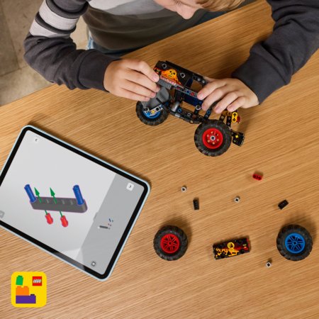 42219 LEGO® Technic Monster Jam™ Grave Digger™ Uguns un Ledus 