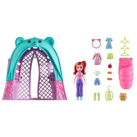 POLLY POCKET glempinga telts rotaļu komplekts, JCC31 