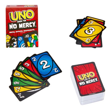 MATTEL GAMES UNO kārtis No Mercy, HWV18 