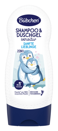 BÜBCHEN GENTLE DARLINGS šampūns un dušas želeja bērniem, 230 ml, TL37 