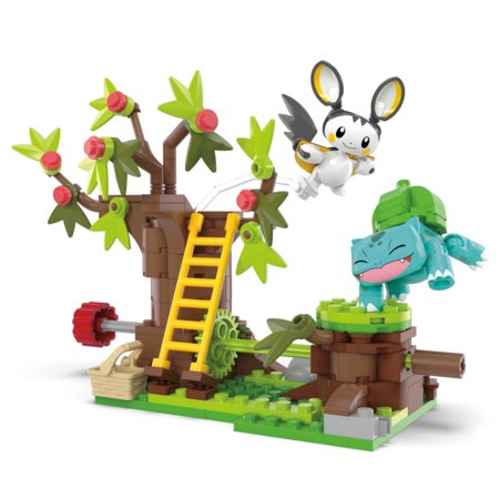 MEGA CONSTRUX POKEMON Emolga un Bulbasaur apburtais mežs, HTH69 