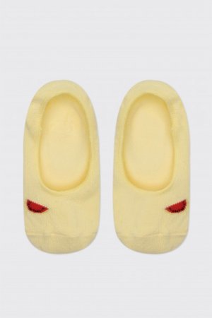 COCCODRILLO zeķes SOCKS GIRL, dzeltenas, 36/39 izmērs, WC2382315SOG-004 WC2382315SOG-004-023