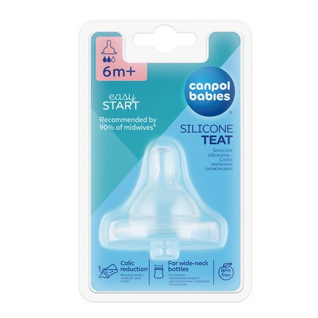 CANPOL BABIES silikona knupis vidējs 1gb. 21/721 21/721