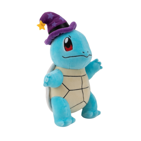 POKEMON plīša rotaļlieta Squirtle ar raganas cepuri, 20 cm, PKW3099 