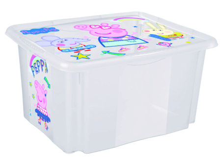 KEEEPER uzglabāšanas kaste ar vāku PEPPA PIG, 15 L, 38x29,5x20,5 cm., 1223600119400 