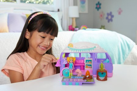 POLLY POCKET glempinga kempera rotaļu komplekts, JCC32 
