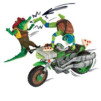 TMNT motocikls Ninja Kick ar Leonardo figūru, 83431 83431