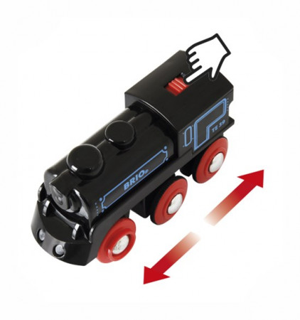 BRIO RAILWAY uzlādējams vilciens ar micro USB kabeli, 33599 33599