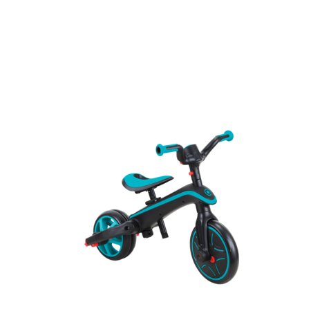 GLOBBER trīsritenis Explorer Trike Foldable 4 In 1, zilganzaļa, 732-105 