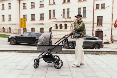 Milli ratiņi CITY 2in1, grey 